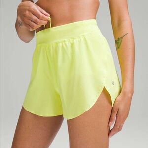 Lululemon Fast and Free Reflective High-Rise in Electric Lemon